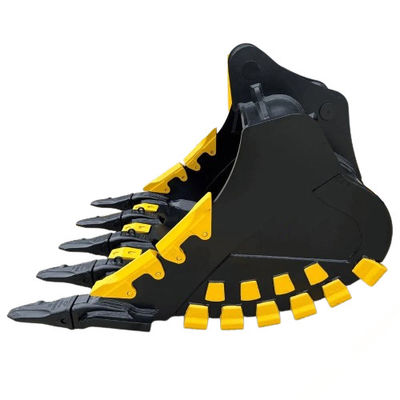 Multi Size Heavy Duty Excavator Rock Bucket Construction Grade Untuk Hitachi
