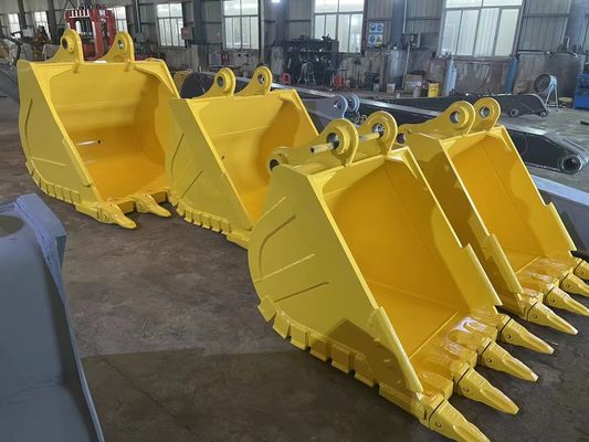 Disesuaikan Kekuatan Tinggi Rock Bucket Attachment Excavator Rock Loading Bucket