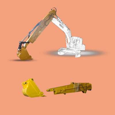 Q355B Excavator Telescopic Boom Dipper Arm Long Reach Wear Resistant