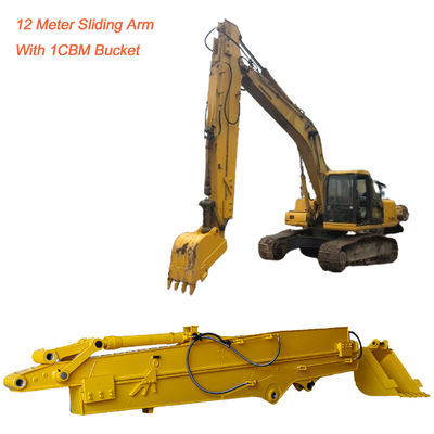 Q355B Excavator Telescopic Boom Sliding Arm Untuk SH210 SH260 Komatsu PC350