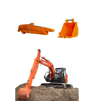 Q355B Long Reach Telescopic Sliding Arm 8-12m Untuk Hydraulic Hitachi Excavator