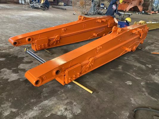 Q355B Long Reach Telescopic Sliding Arm 8-12m Untuk Hydraulic Hitachi Excavator