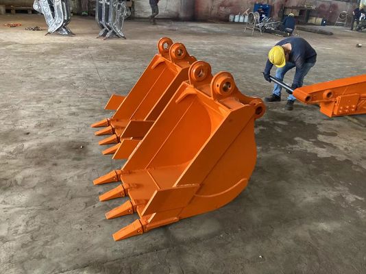 Q355B Long Reach Telescopic Sliding Arm 8-12m Untuk Hydraulic Hitachi Excavator