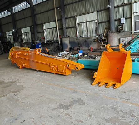 Q355B Long Reach Telescopic Sliding Arm 8-12m Untuk Hydraulic Hitachi Excavator