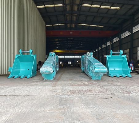 Custom Q355B Excavator Sliding Arm, Telescopic Dipper Arm Untuk Situs Konstruksi