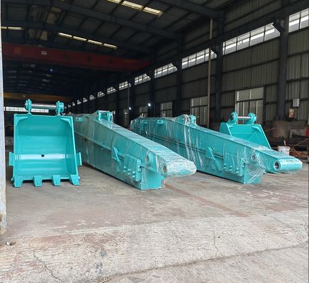 Custom Q355B Excavator Sliding Arm, Telescopic Dipper Arm Untuk Situs Konstruksi