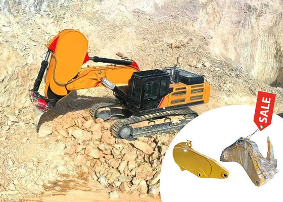 55 Ton Tinggi Strong Excavator Rock Arm, Q355B Bahan Excavator Ripper Boom