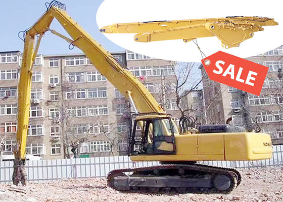 High Reach Demolition Excavator Boom dan lengan dengan Shear Breaker
