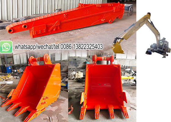 Telescopic boom excavator untuk menggali pondasi rumah jangkauan panjang teleskopik