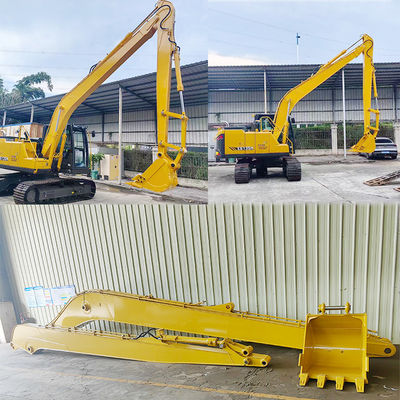 16M Excavator Long Reach Boom Arm Dengan Ember Untuk Pengeboran Lebih Lama