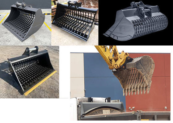 1 Ton 0.5cbm Pekerjaan Konstruksi Excavator Skeleton Bucket Untuk Kucing Hitachi Komatsu