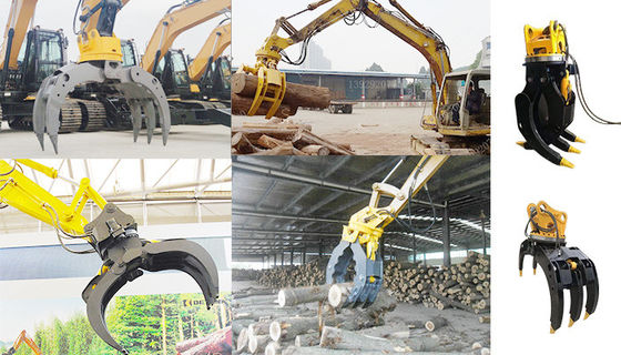 OEM Hydraulic Rotating Grapple Untuk 1-55 Ton Excavator