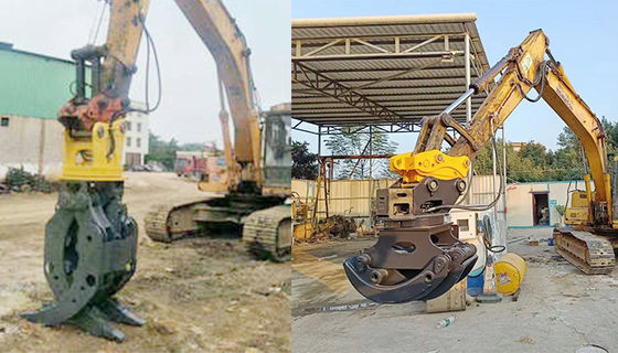 OEM Hydraulic Rotating Grapple Untuk 1-55 Ton Excavator