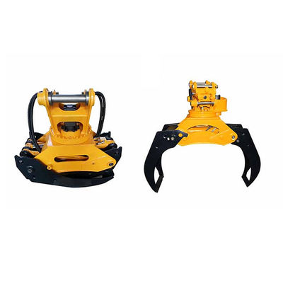 360 derajat Rotasi Angle Hydraulic Rotating Grapple untuk Material Handling