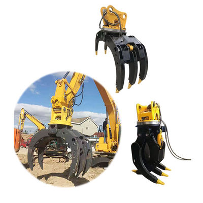 Layanan OEM Disediakan 360 derajat Rotasi Hydraulic Grapple dengan 2 Silinder