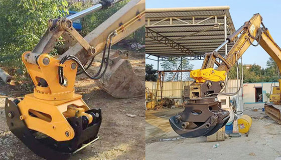 Layanan OEM Disediakan 360 derajat Rotasi Hydraulic Grapple dengan 2 Silinder