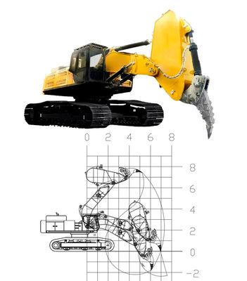 Advanced Powerful Excavator Ripper Arm Untuk Pemecahan Batu Dan Pengolahan Shale