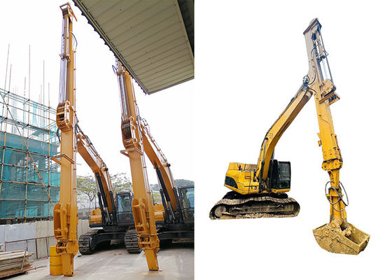 Telescopic Boom Excavator dengan Grab Clamshell Bucket untuk kucing hitachi komatsu