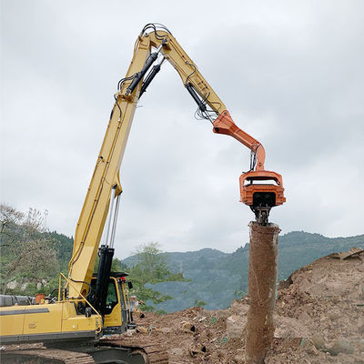 20m 22m Hidraulik Pile Driver Attachment untuk Excavator Pile Driving Arm
