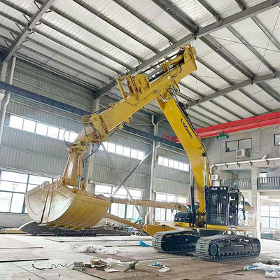 Telescopic Boom Excavator dengan Grab Clamshell Bucket untuk kucing hitachi komatsu
