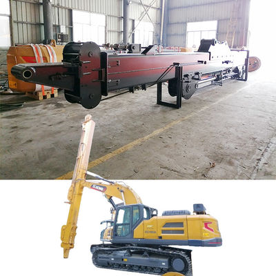 BS900E Excavator Telescopic Arm With Clamshell Bucket Welding Multi-strand Wire Ropes