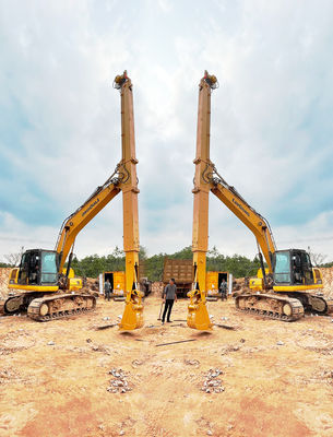 Serbaguna Kuat Dua Bagian Ekstensi Boom Double Stage Telescopic Arm