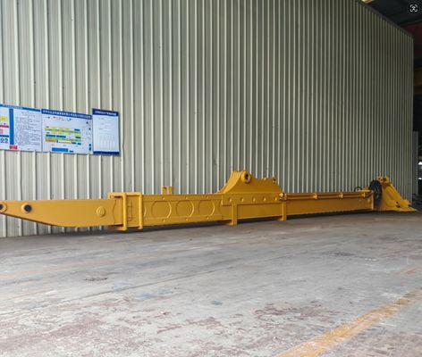 Dua Tahap Telescopic Telescopic Arm Excavator Long Reach Telescopic Boom Untuk CAT Komatsu