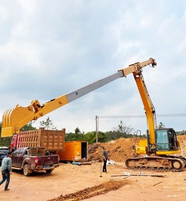 Dua Bagian Telescopic Boom Untuk Excavator / Excavator Extendable Boom Arm