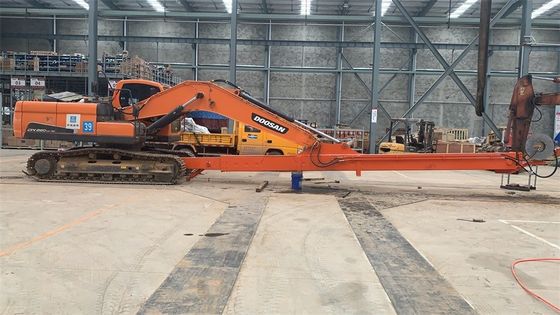 25m Long Reach Boom Excavator Dua Bagian Telescopic Arm untuk dijual