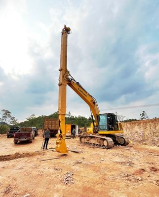25m Long Reach Boom Excavator Dua Bagian Telescopic Arm untuk dijual