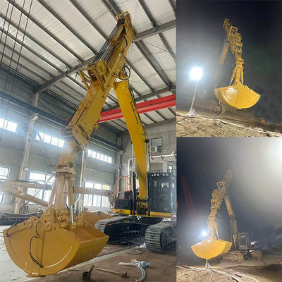 Sliding dipper boom untuk excavator tiga bagian menggali kedalaman mencapai 20m 25m