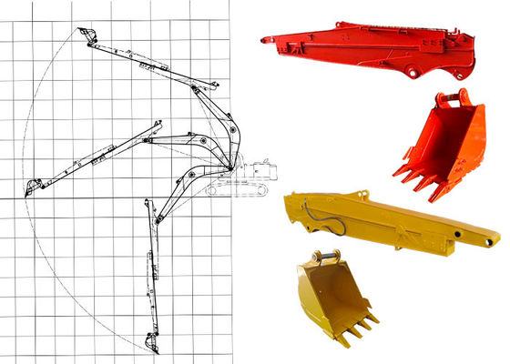 Lebih baik pengelasan Excavator Telescopic Arm Ningbo Konektor Telescopic