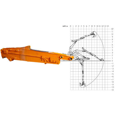 12M Excavator Telescopic Arm Telescopic Boom Pengelasan Lebih Baik Bahan Baja Lebih Baik