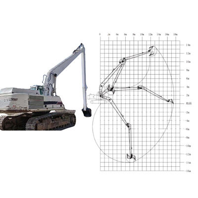 20M Long Reach Boom Excavator dengan Bucket Cylinder untuk Menggali Pasir