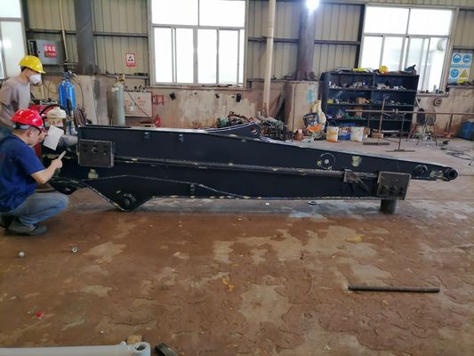 Lengan Teleskop Excavator yang ditingkatkan dengan ember standar untuk menggali tanah