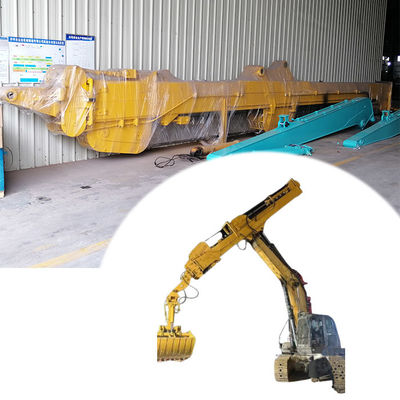 Excavator Long Reach Boom Dan Telescopic Arm Panjang disesuaikan