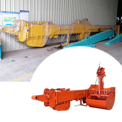 30m 32m Telescopic Dipper Arm Dengan Clamshell Bucket Grapple