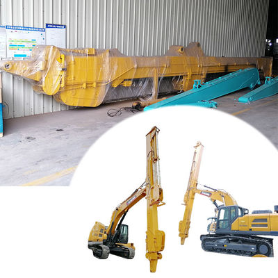 Excavator Telescopic Arm Dengan Hydraulic Long Reach Grapple Pengelasan Lebih Baik
