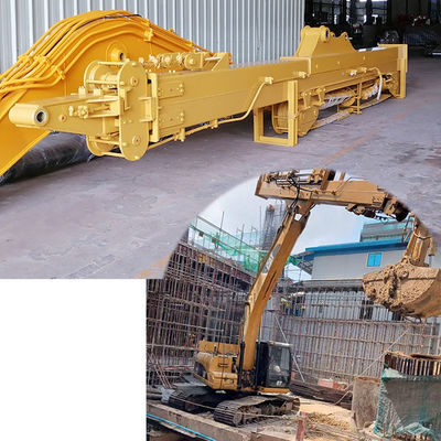 Excavator Telescopic Boom Arm Dengan Clamshell Bucket Grapple Untuk Menggali Limbah