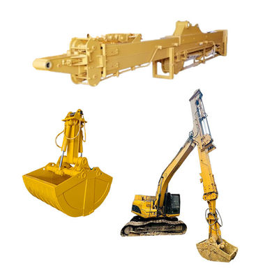 Excavator Telescopic Boom Arm Dengan Clamshell Bucket Grapple Untuk Menggali Limbah