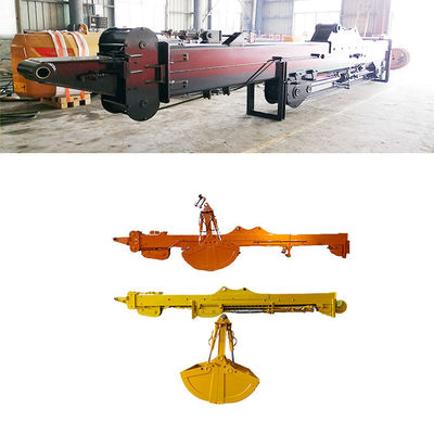 Telescopic Dipper Arm Dengan Clamshell Bucket Dengan Gigi Menggunakan BS900E