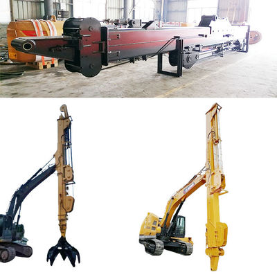 Excavator Long Reach Stick Boom And Arm Dengan Clamshell Ember Dengan Gigi
