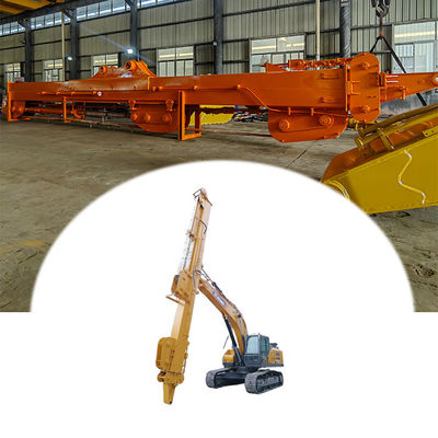 Excavator Long Reach Stick Boom And Arm Dengan Clamshell Ember Dengan Gigi