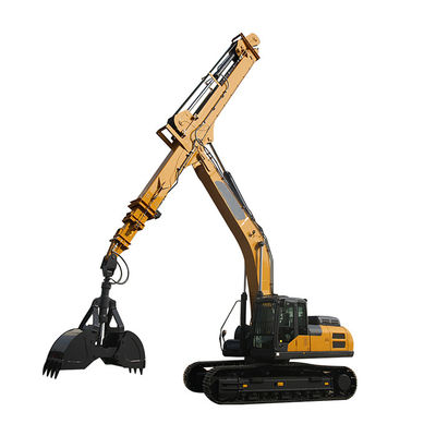 Teleskopik Excavator dengan Clamshell Bucket untuk Cat Volvo Hitachi