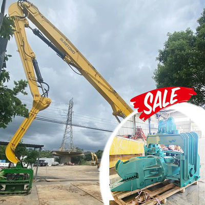 20m 22m Hidraulik Pile Driver Attachment untuk Excavator Pile Driving Arm