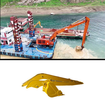 30M Excavator Long Reach Boom untuk Hitachi 1200 Q355B Bahan Baja