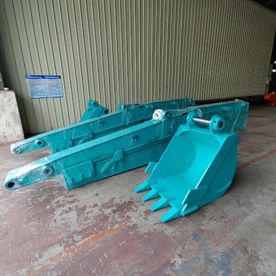 12M Excavator Telescopic Long Arm Extended Boom Untuk Kucing Hitachi Komatsu