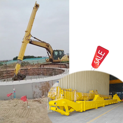 Ekskavator Boom Teleskopik Kedalaman Gali Boom Teleskopik 12m 14m 16m