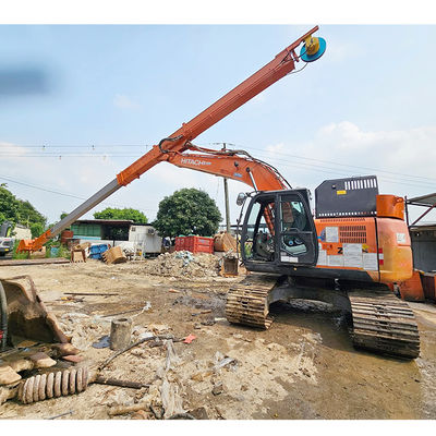 Kualitas tinggi Hydraulic Telescoping Excavator Boom High Reach Demolition Boom untuk Cat320 PC200 Bagian Mesin Konstruksi