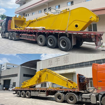 Lengan Panjang Ekskavator 20M 22M Lengan Panjang Ekskavator Lengan Jangkauan Panjang dengan Ember Untuk Menggali